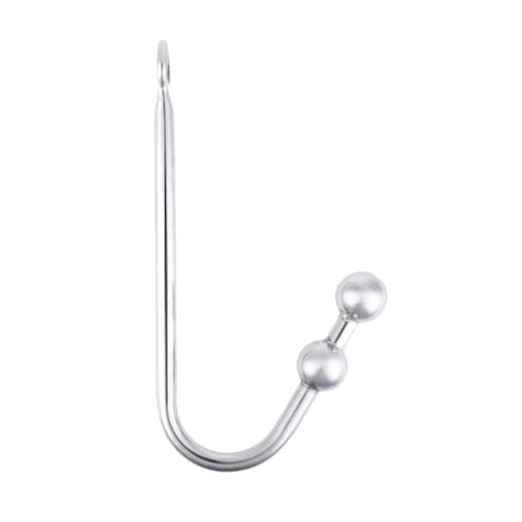 Stainless Steel Two Pleasurable Anal Hook Balls 4417 0707